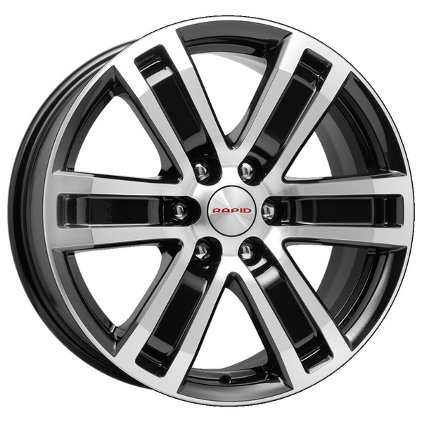 Диски КиК КиК R7-РОЛЬФ 7,5x17 6x114.3 67,1 39 алмаз черный