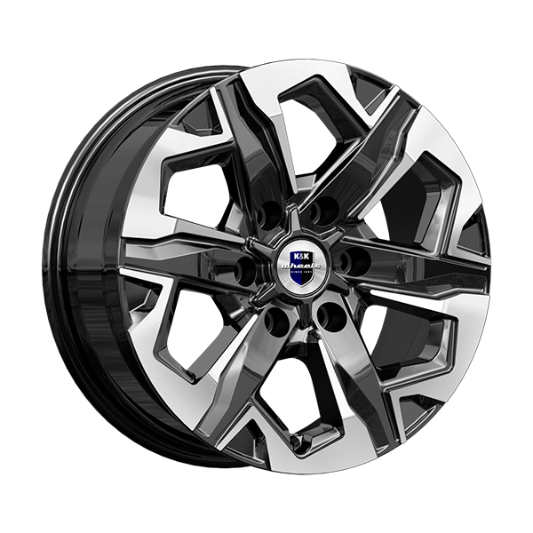Диски КиК КиК ТЕЙТ 7,5xR17 6x139,7 75,1 42 алмаз_черный