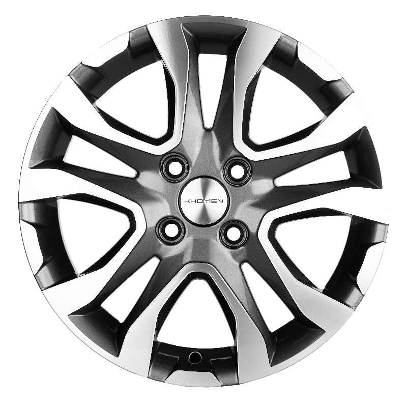 Диски KHOMEN KHW1503_(Rio/Solaris) 6,0xR15 4x100 54,1 46 GRAY-FP