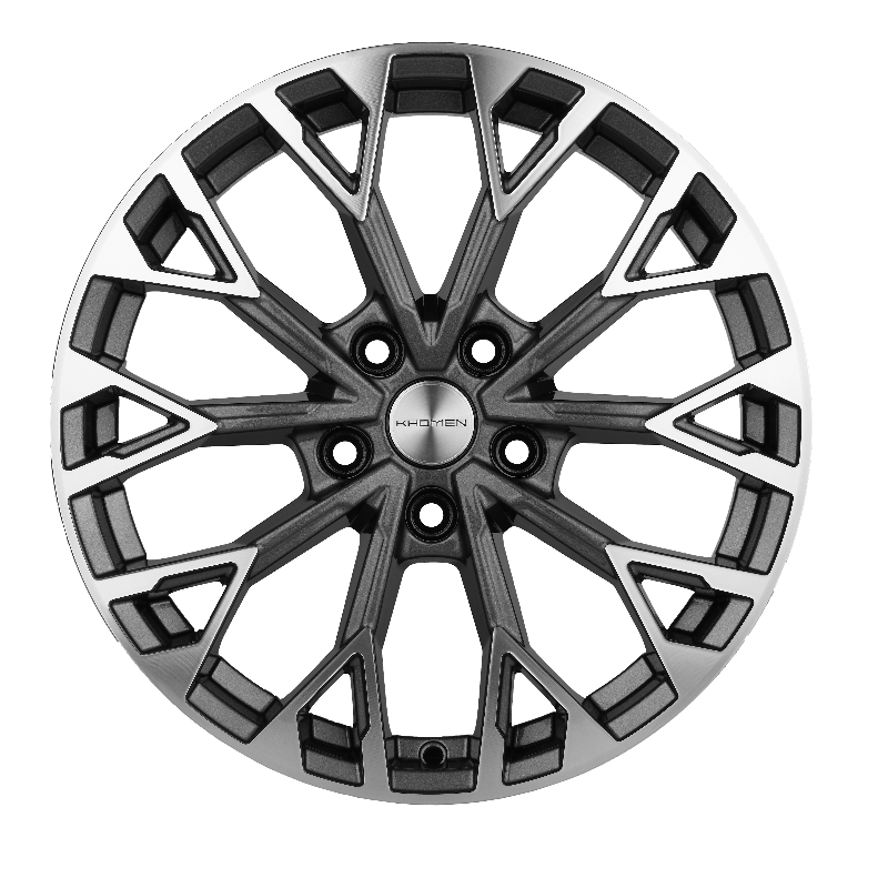 Диски KHOMEN KHW1718_(Haval_Jolion) 7,0xR17 5x114,3 66,6 37 GRAY-FP
