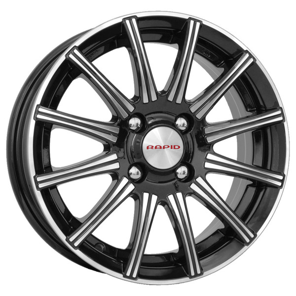Диски КиК КиК СИЕСТА 6,0x15 4x100 67,1 35 алмаз черный