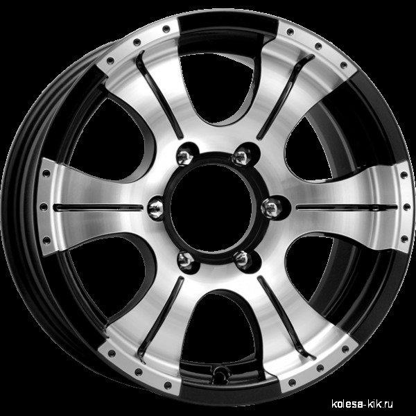 Диски КиК КиК БАЙКОНУР 7,0xR15 6x139,7 108,5 -5 алмаз_черный