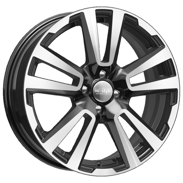 Диски КиК Реплика КиК_Реплика КС874_(17_Vesta_Cross) 6,5xR17 4x100 60,1 43 алмаз_черный